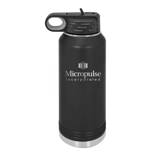 Black Insulated Bottle, Polar Camel, 32 oz.